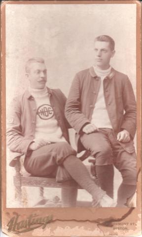 Two members Newburyport Bicycle Club - Circa 1890