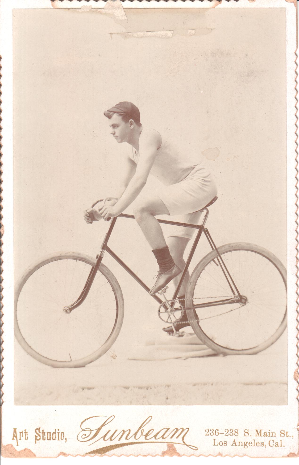 Racing cyclists circa 1894